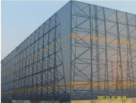 蚌埠环保扫风墙螺栓球网架工程